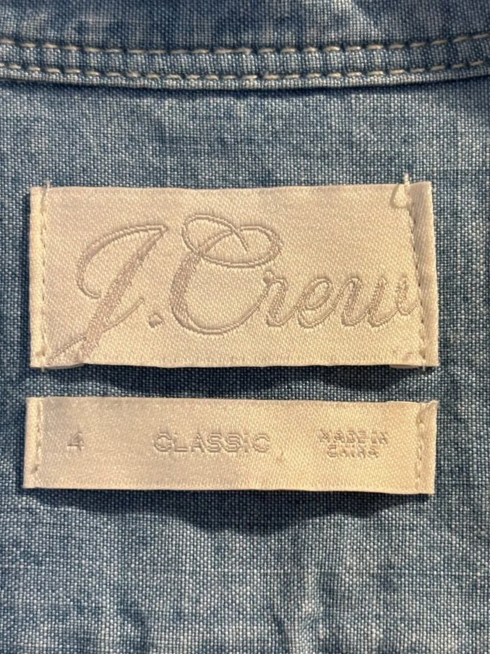 J. Crew lightweight Jean Button Down Shirt